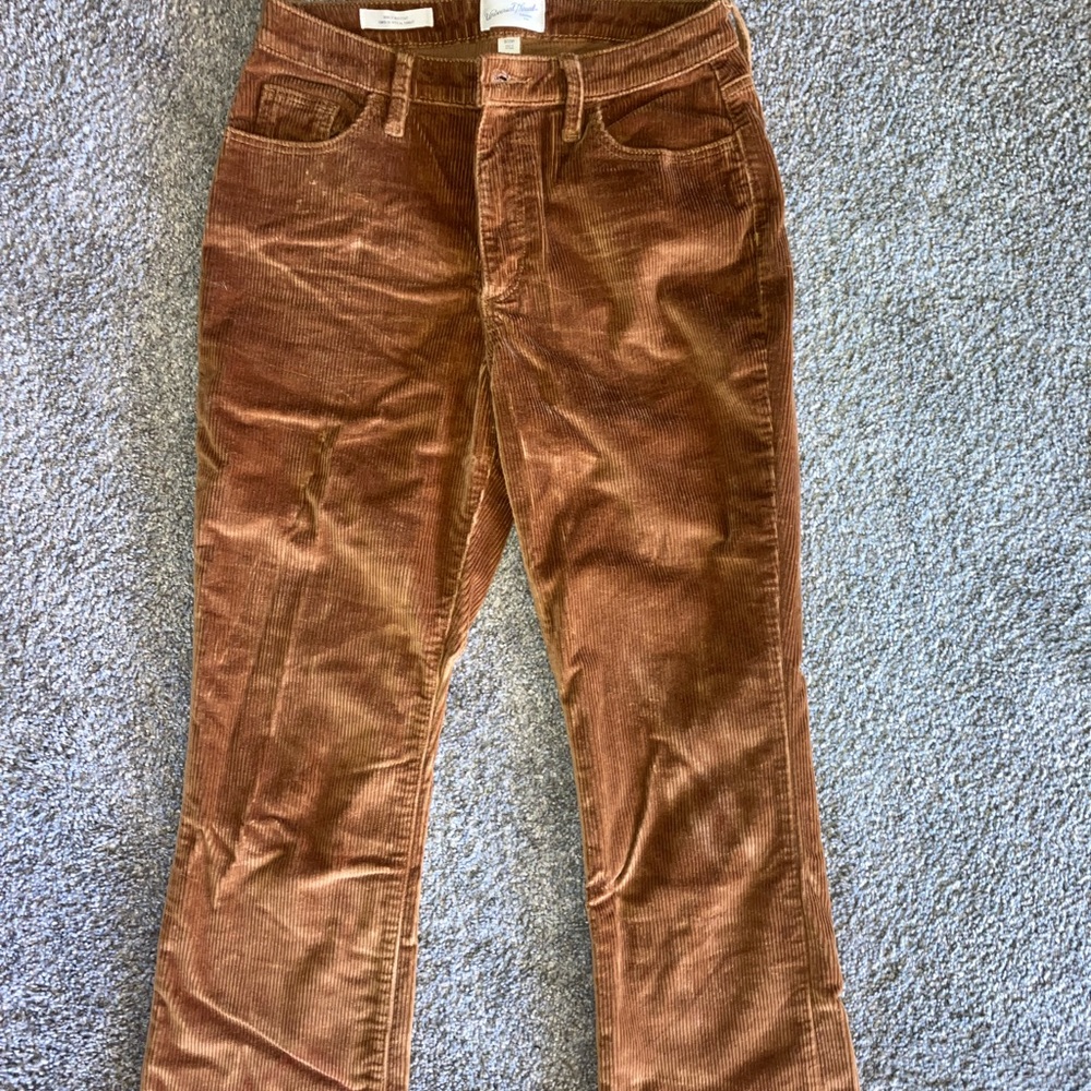 Universal Thread Tan Corduroy Ankle Pants